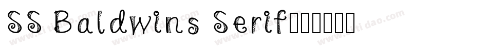 SS Baldwins Serif字体转换